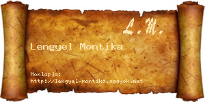 Lengyel Montika névjegykártya